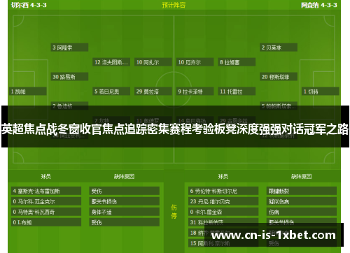 英超焦点战冬窗收官焦点追踪密集赛程考验板凳深度强强对话冠军之路